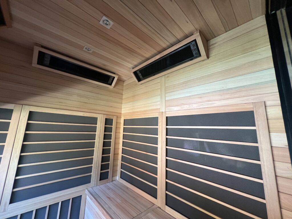 Custom-built home sauna