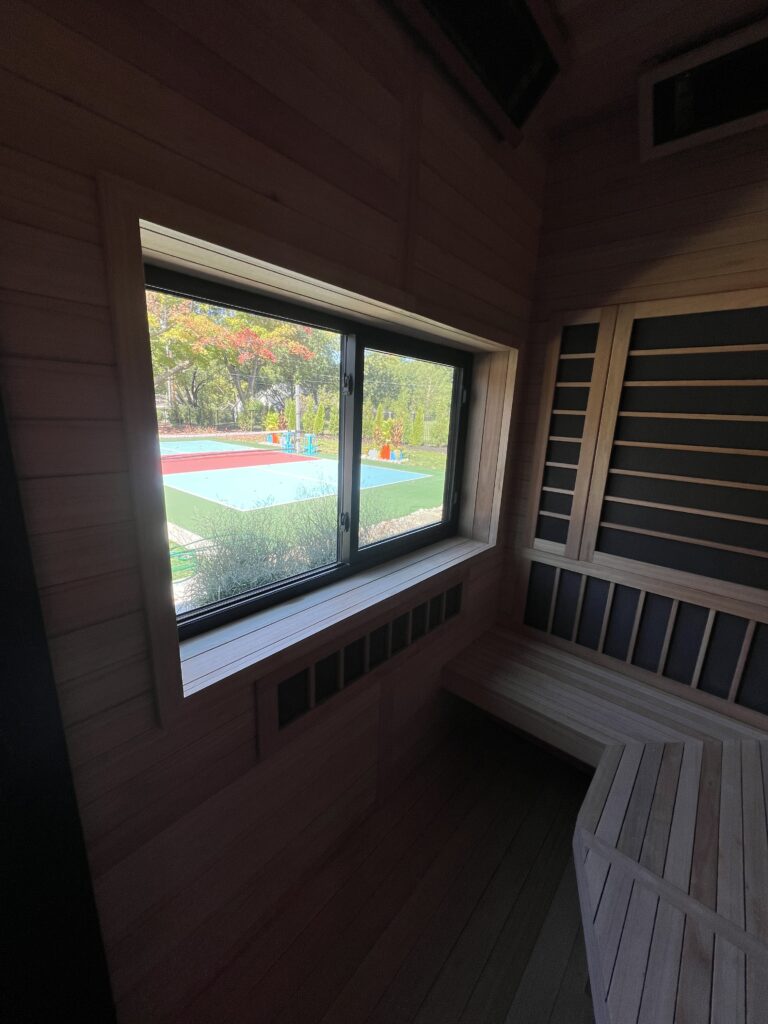 Custom sauna build